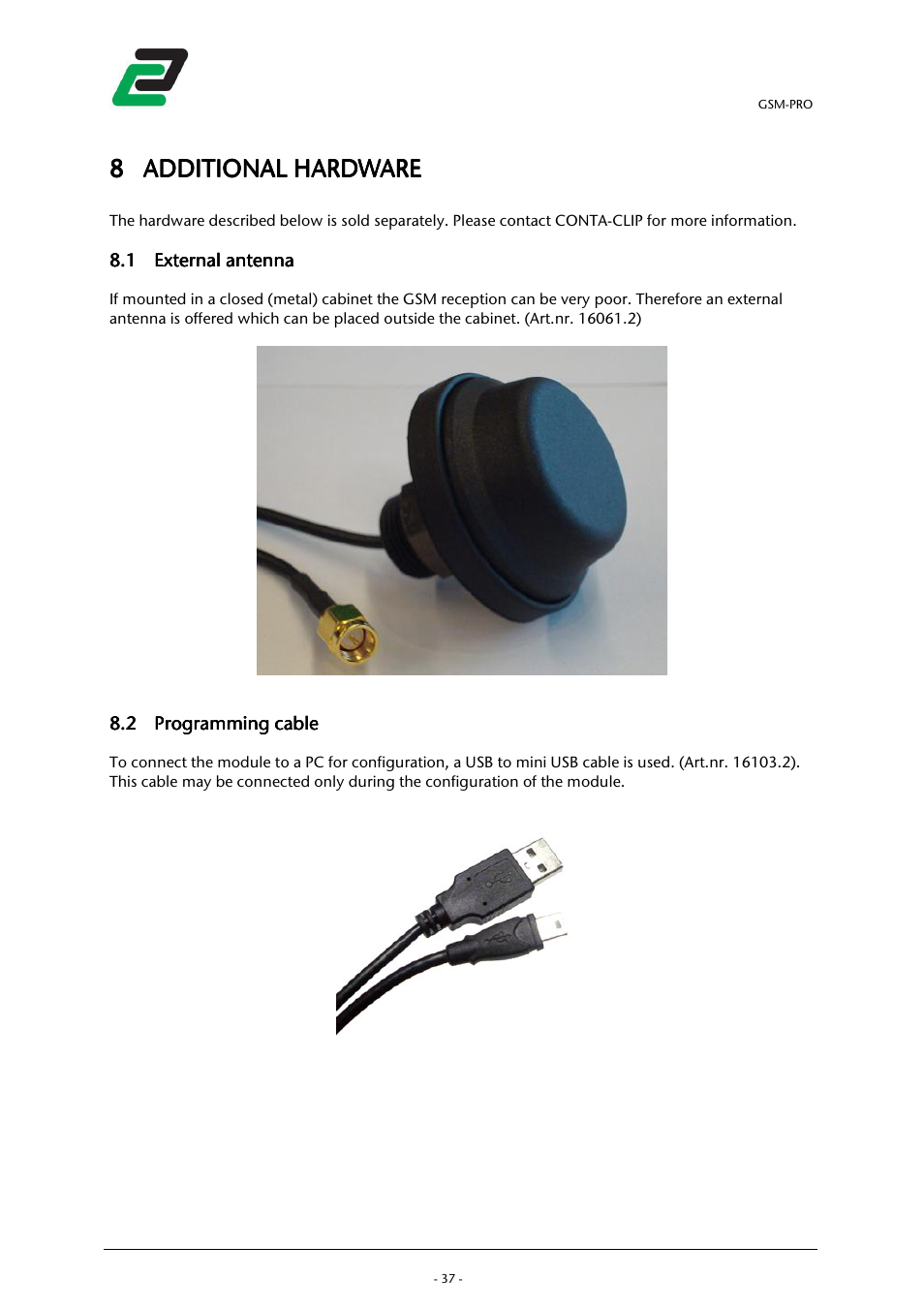 CONTA-CLIP GSM-PRO User Manual | Page 39 / 48