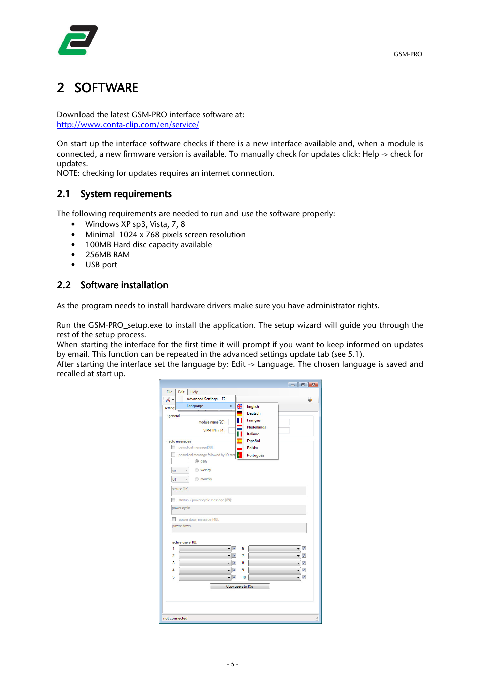CONTA-CLIP GSM-PRO User Manual | Page 7 / 48