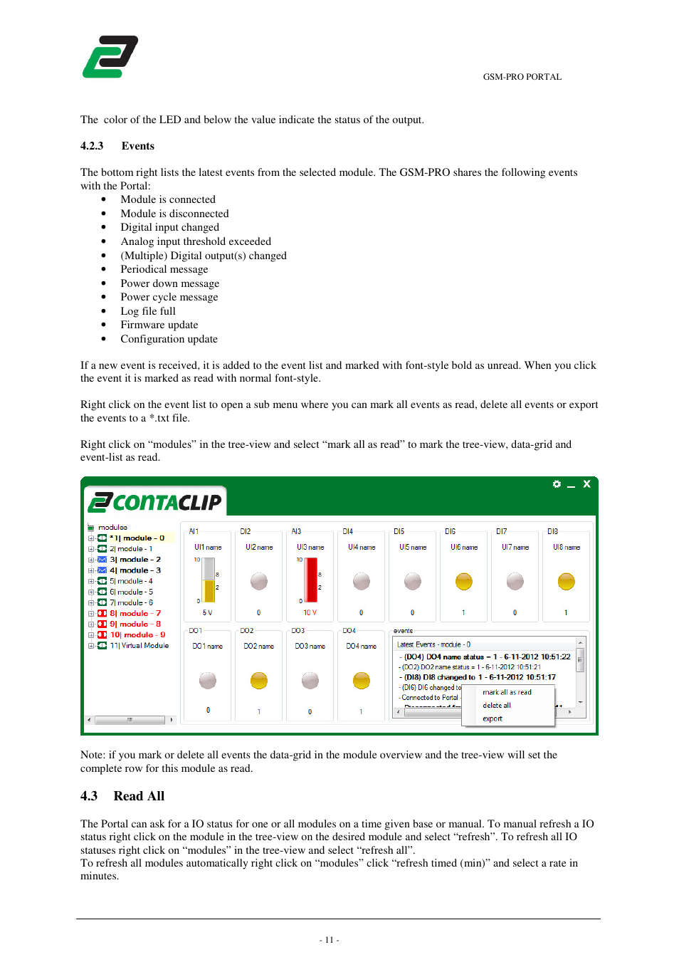 3 read all | CONTA-CLIP GSM-PRO Portal User Manual | Page 12 / 18