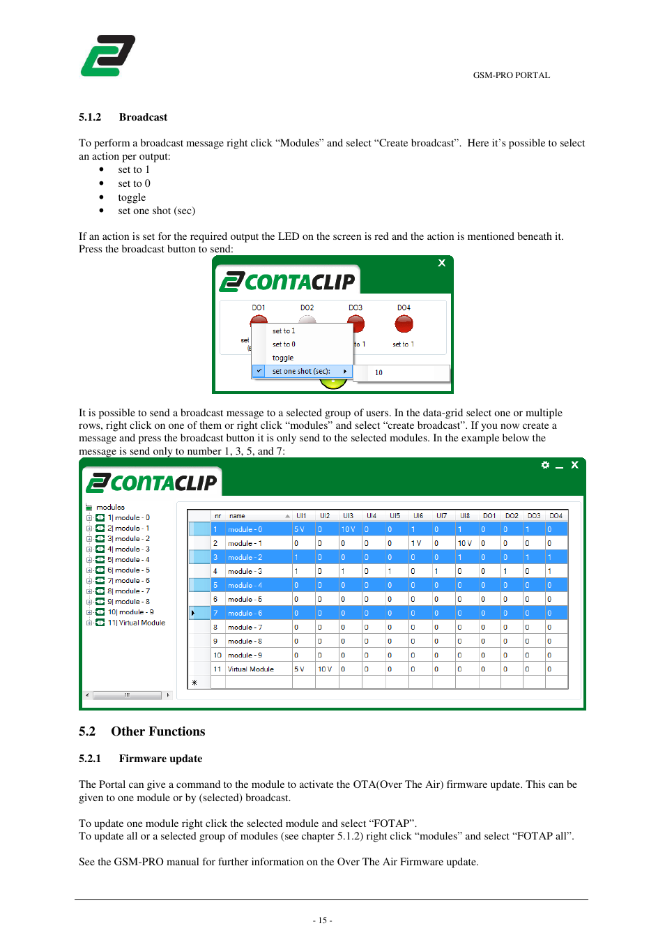 2 other functions | CONTA-CLIP GSM-PRO Portal User Manual | Page 16 / 18