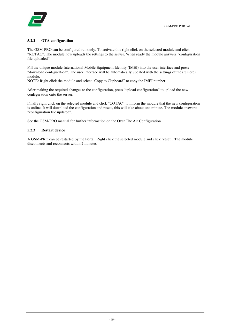 CONTA-CLIP GSM-PRO Portal User Manual | Page 17 / 18