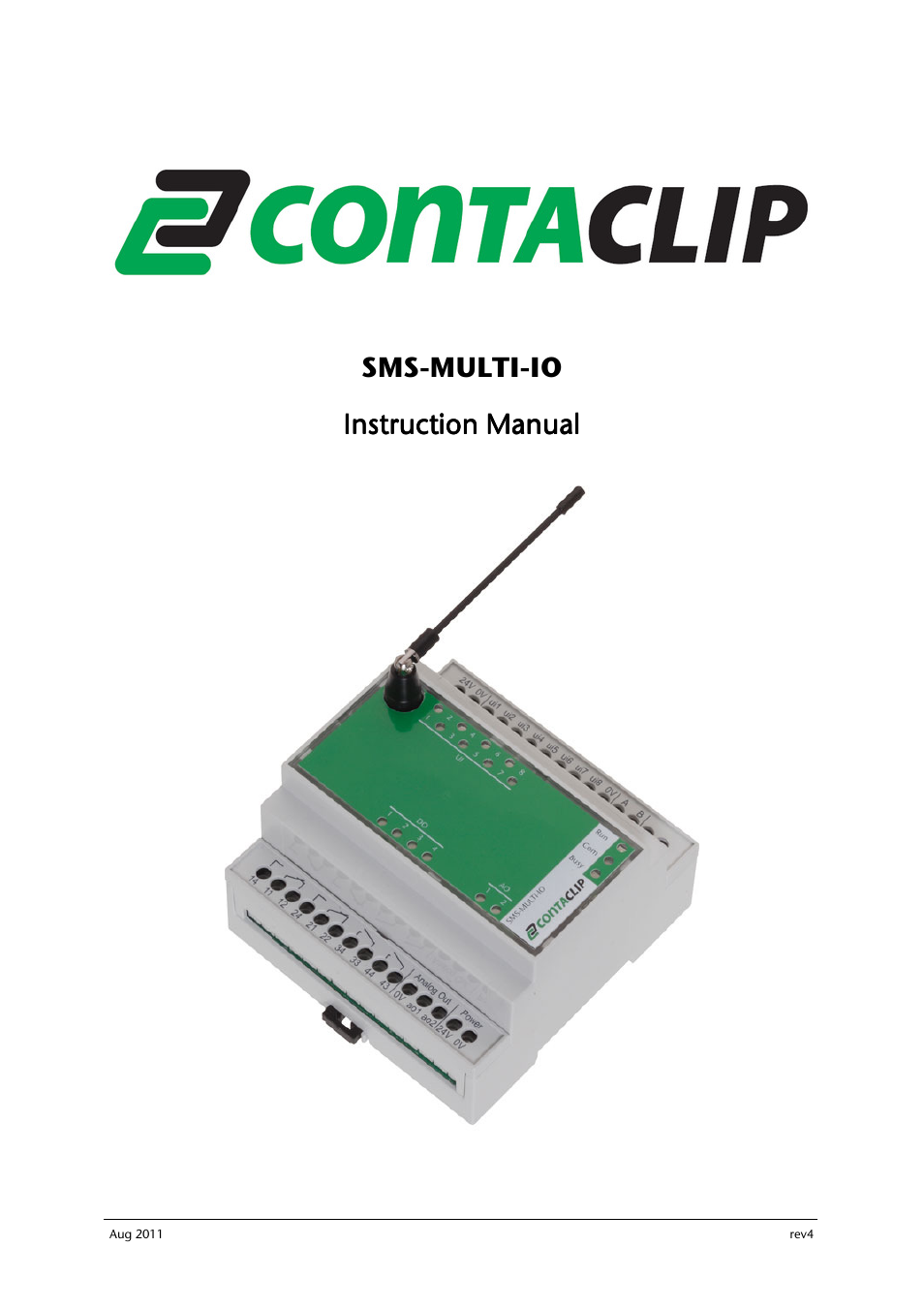 CONTA-CLIP SMS-MULTI I/O User Manual | 35 pages