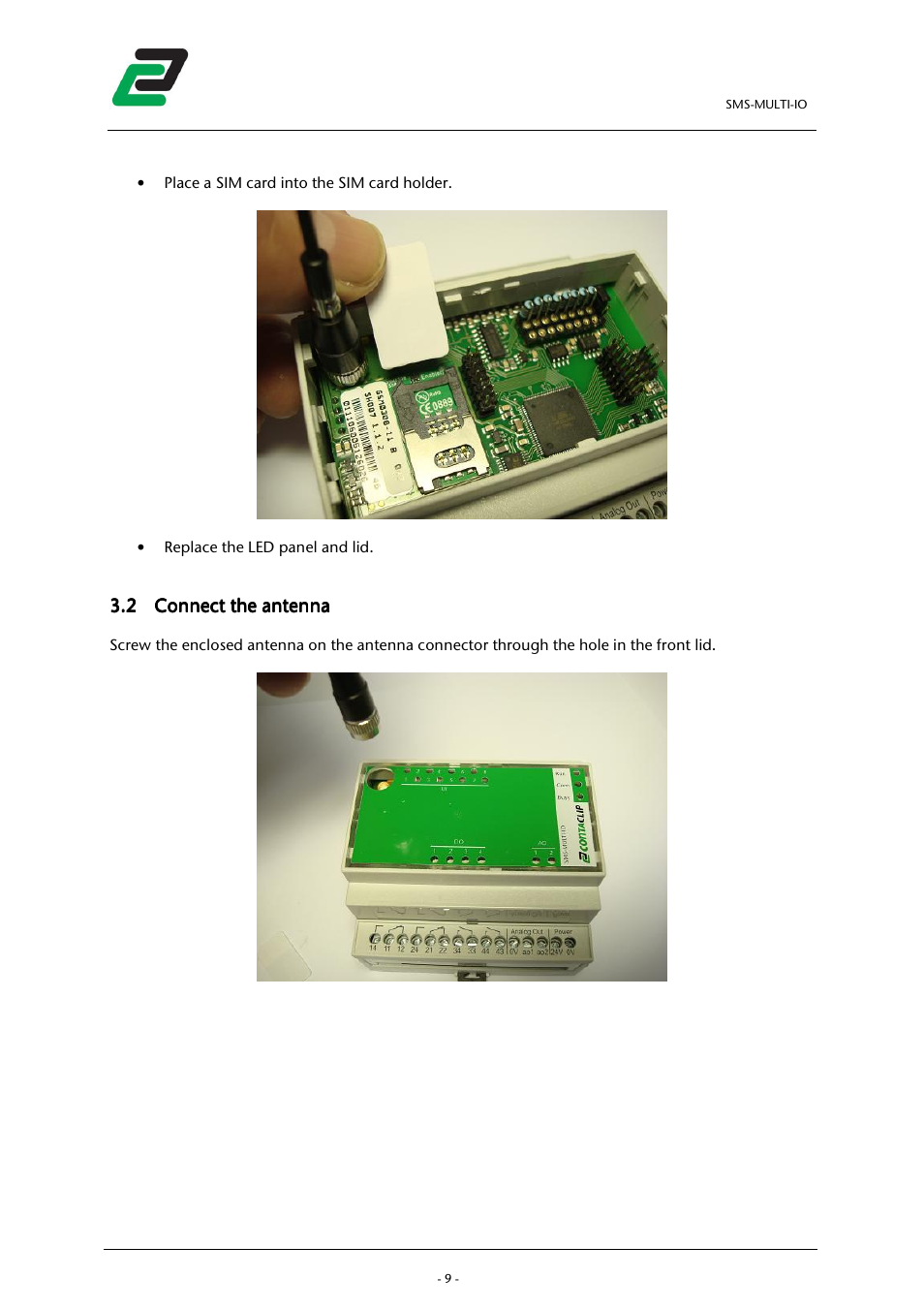 CONTA-CLIP SMS-MULTI I/O User Manual | Page 10 / 35