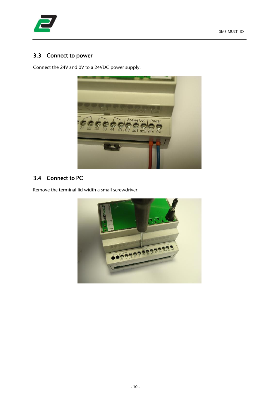 CONTA-CLIP SMS-MULTI I/O User Manual | Page 11 / 35