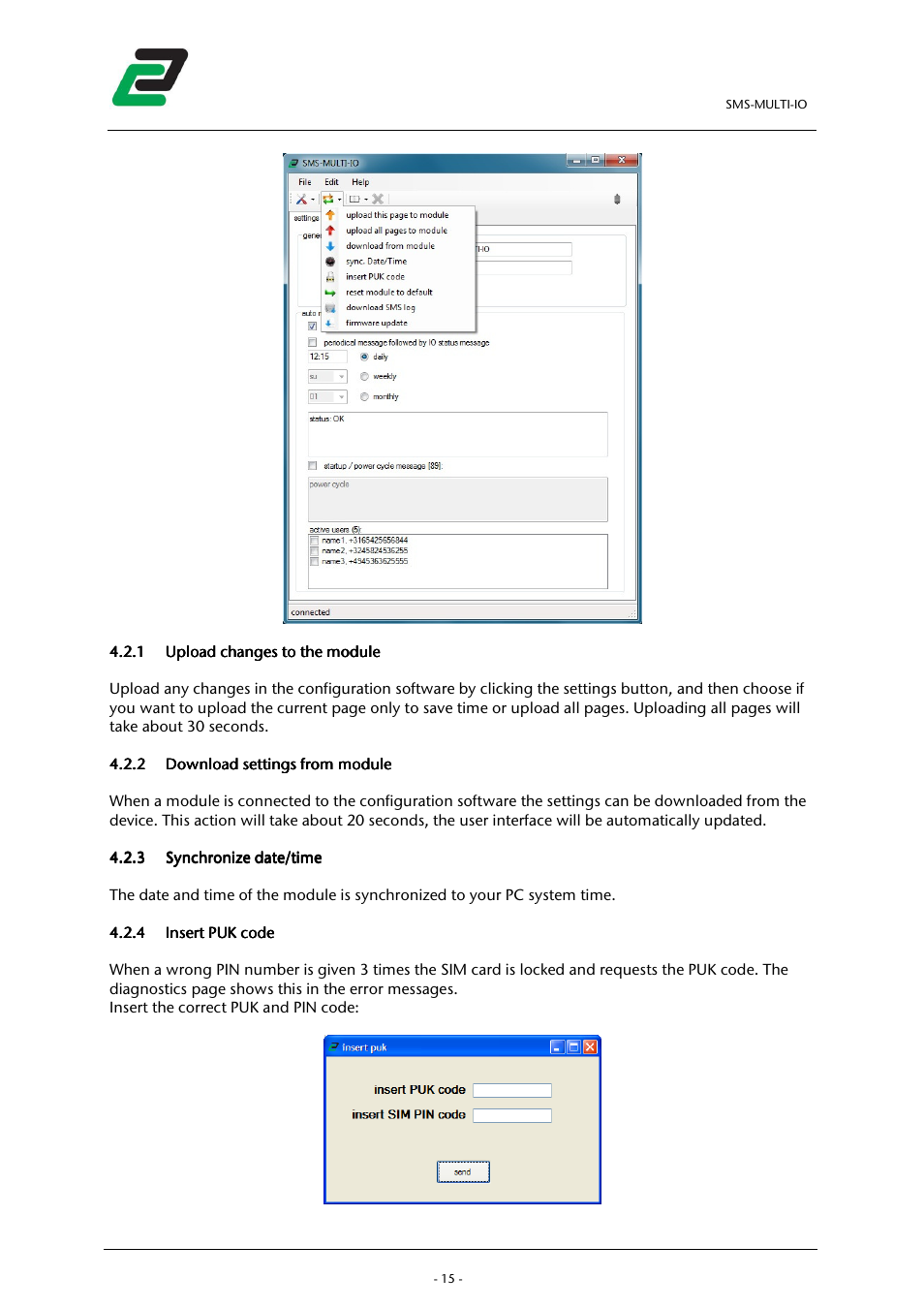CONTA-CLIP SMS-MULTI I/O User Manual | Page 16 / 35