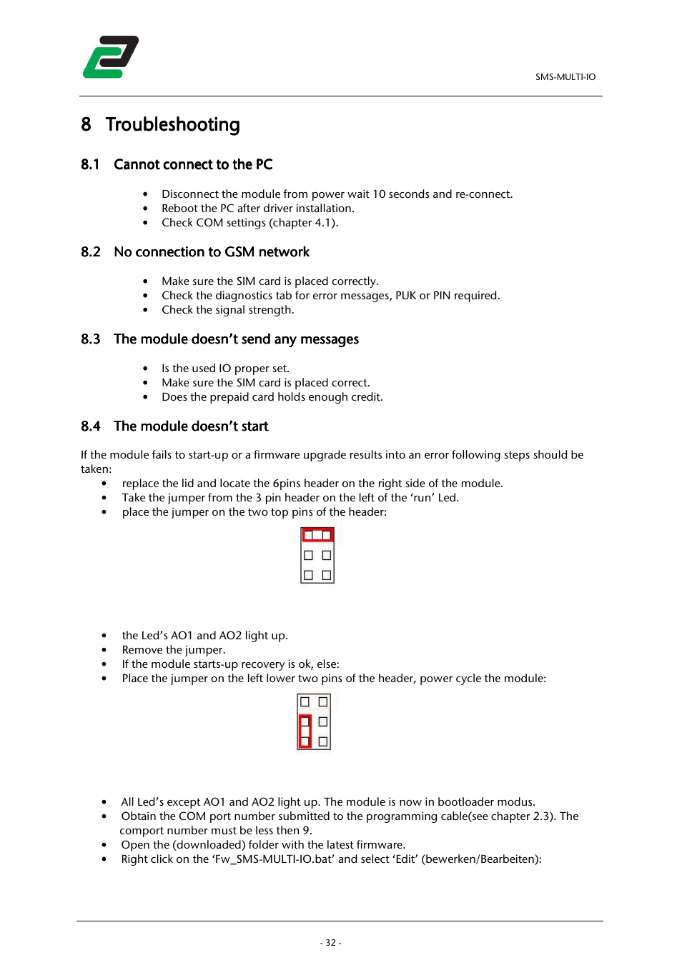 CONTA-CLIP SMS-MULTI I/O User Manual | Page 33 / 35