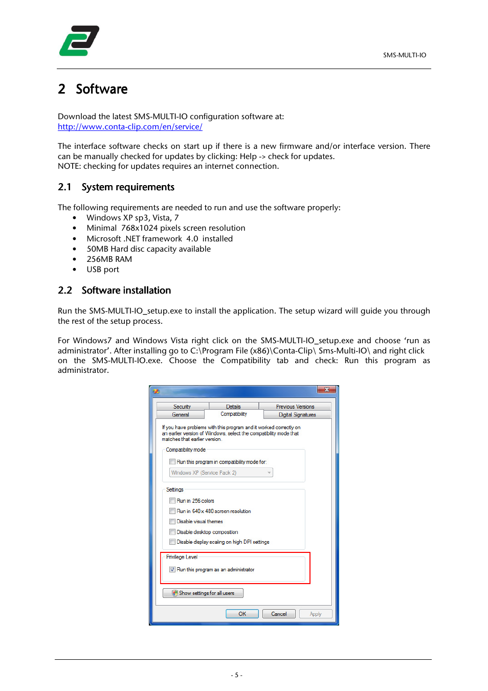 CONTA-CLIP SMS-MULTI I/O User Manual | Page 6 / 35