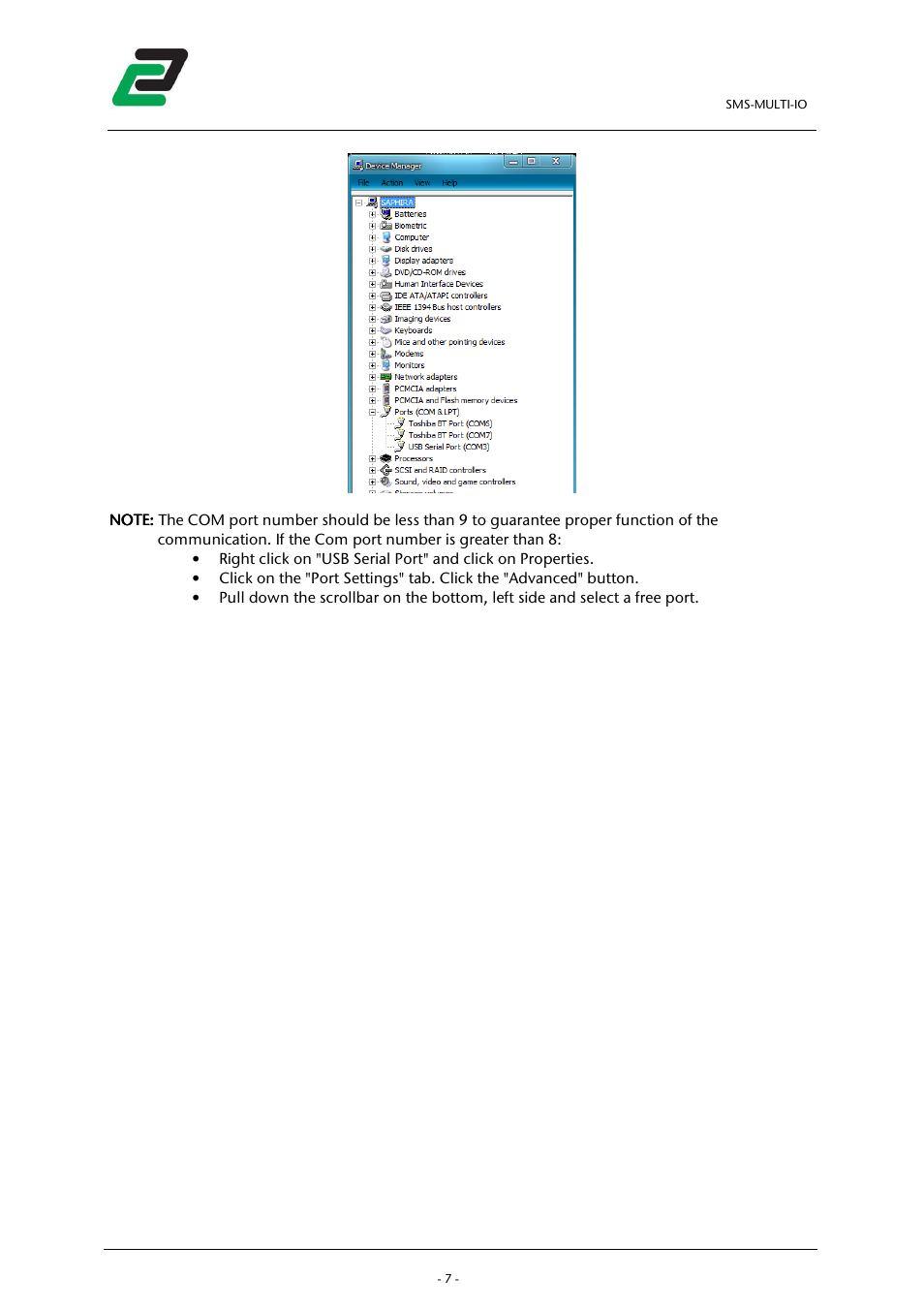 CONTA-CLIP SMS-MULTI I/O User Manual | Page 8 / 35
