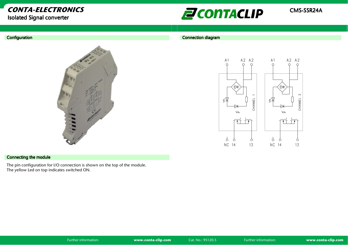 Conta-electronics | CONTA-CLIP CMS-SSR24A User Manual | Page 2 / 2