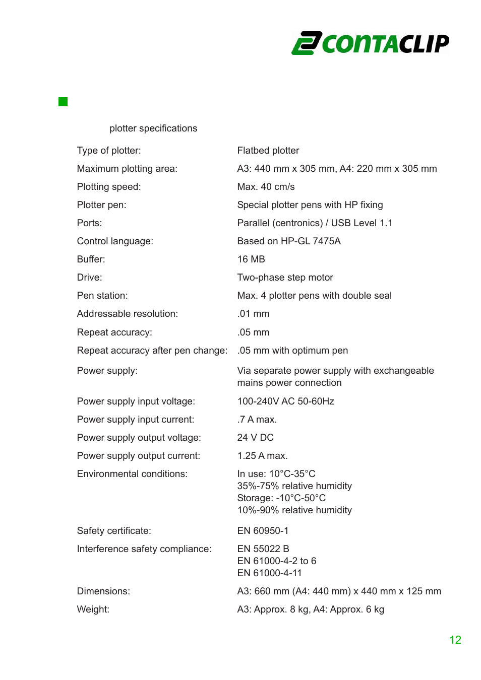 CONTA-CLIP EMS-2-Plotter-System User Manual | Page 13 / 16
