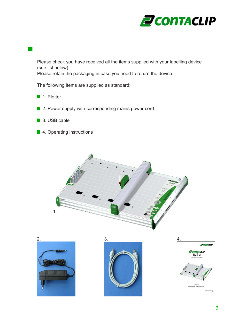 CONTA-CLIP EMS-2-Plotter-System User Manual | Page 4 / 16