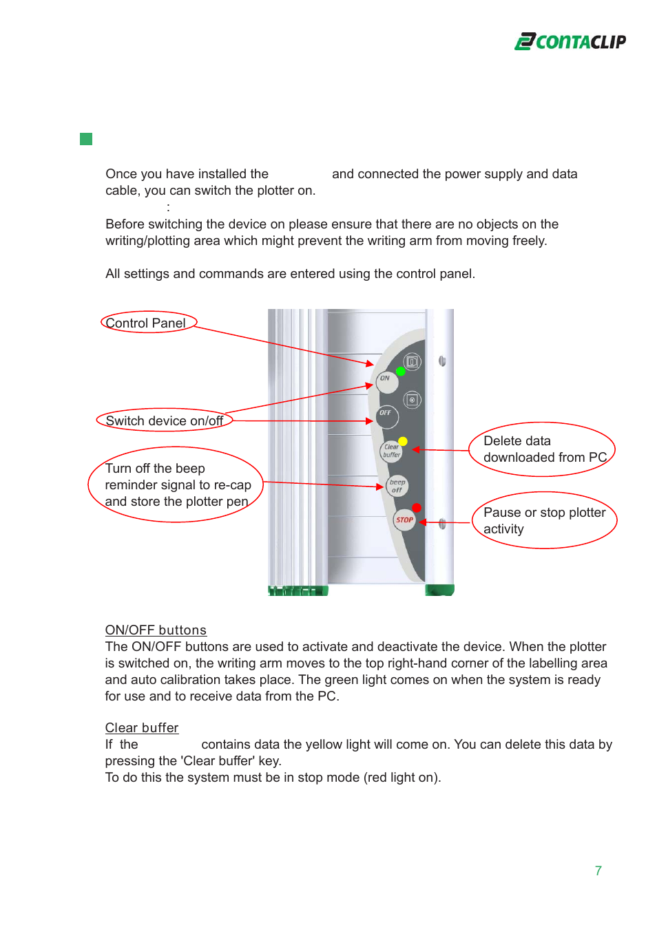 CONTA-CLIP EMS-eco-Plotter-System User Manual | Page 7 / 16
