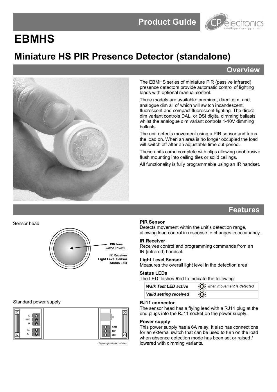 CP Electronics VITM4-EBMHS-PRM User Manual | 12 pages