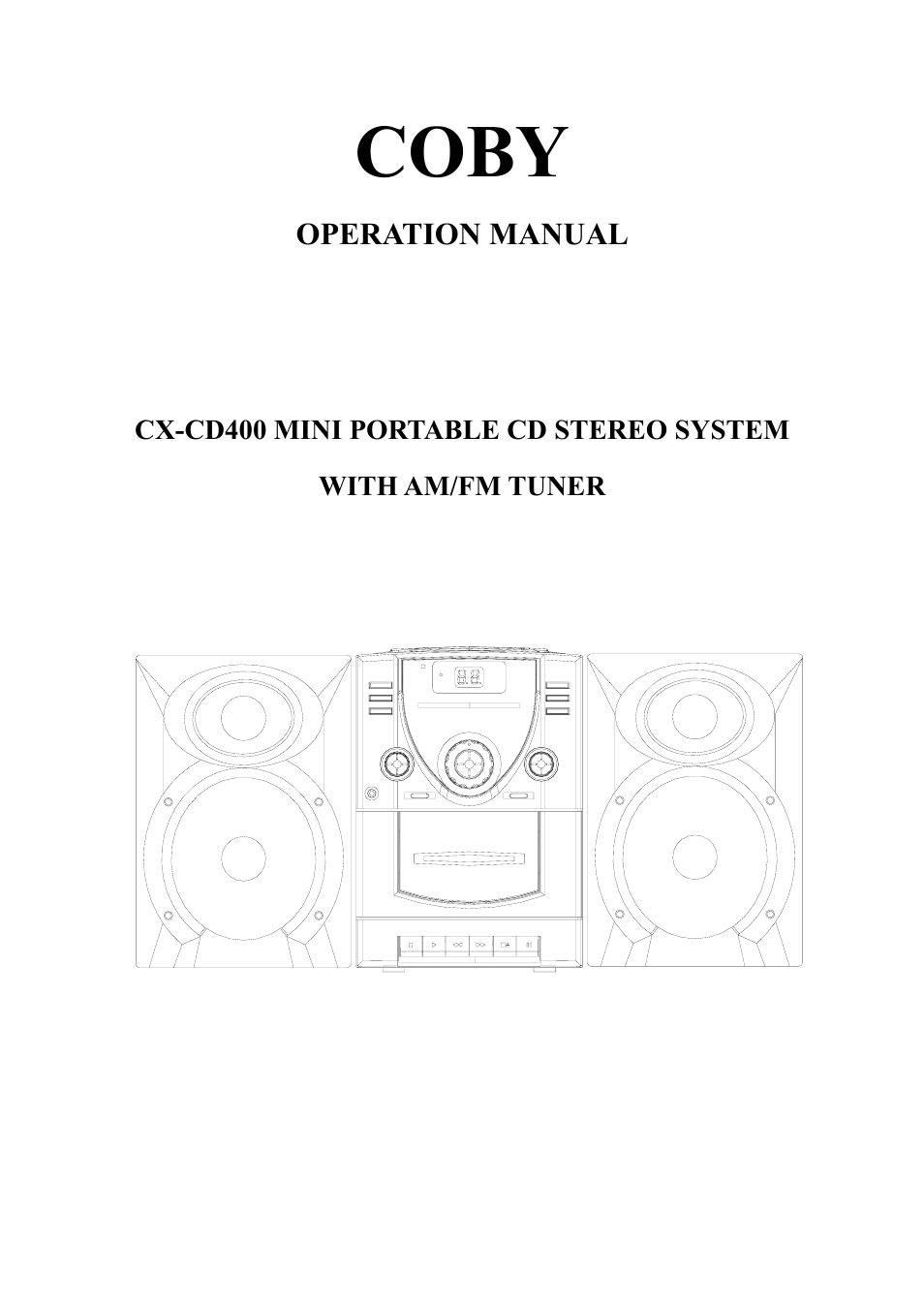 COBY electronic COBY CX CX-CD400 User Manual | 10 pages