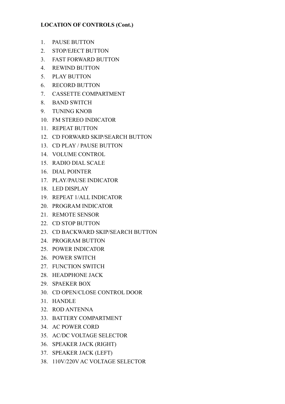 COBY electronic COBY CX CX-CD400 User Manual | Page 3 / 10