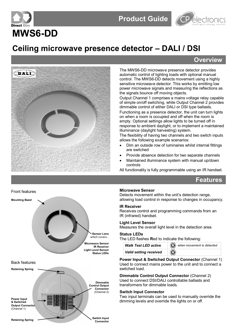 CP Electronics VITM6-MWS6-DD User Manual | 12 pages