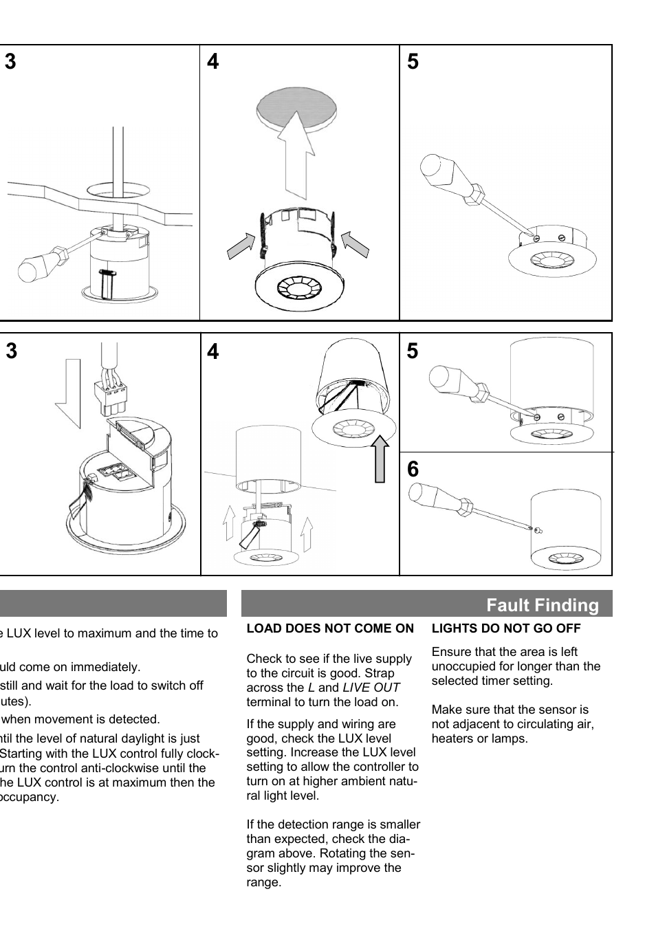 Installation, Fault finding | CP Electronics EBDSPIR-24V-VFC User Manual | Page 3 / 4