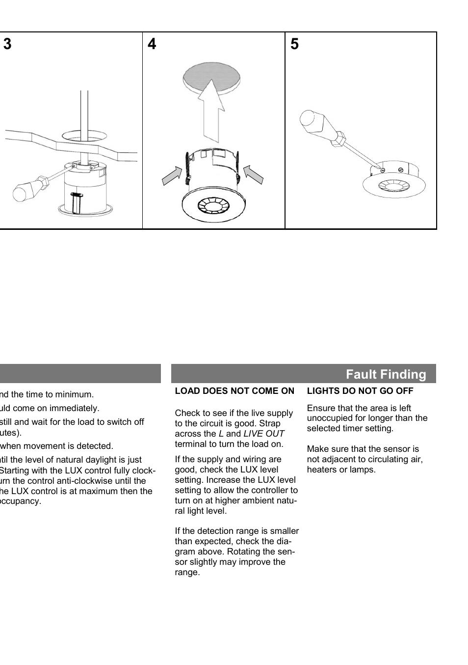 Installation, Fault finding | CP Electronics EBDSPIR-IP User Manual | Page 3 / 4
