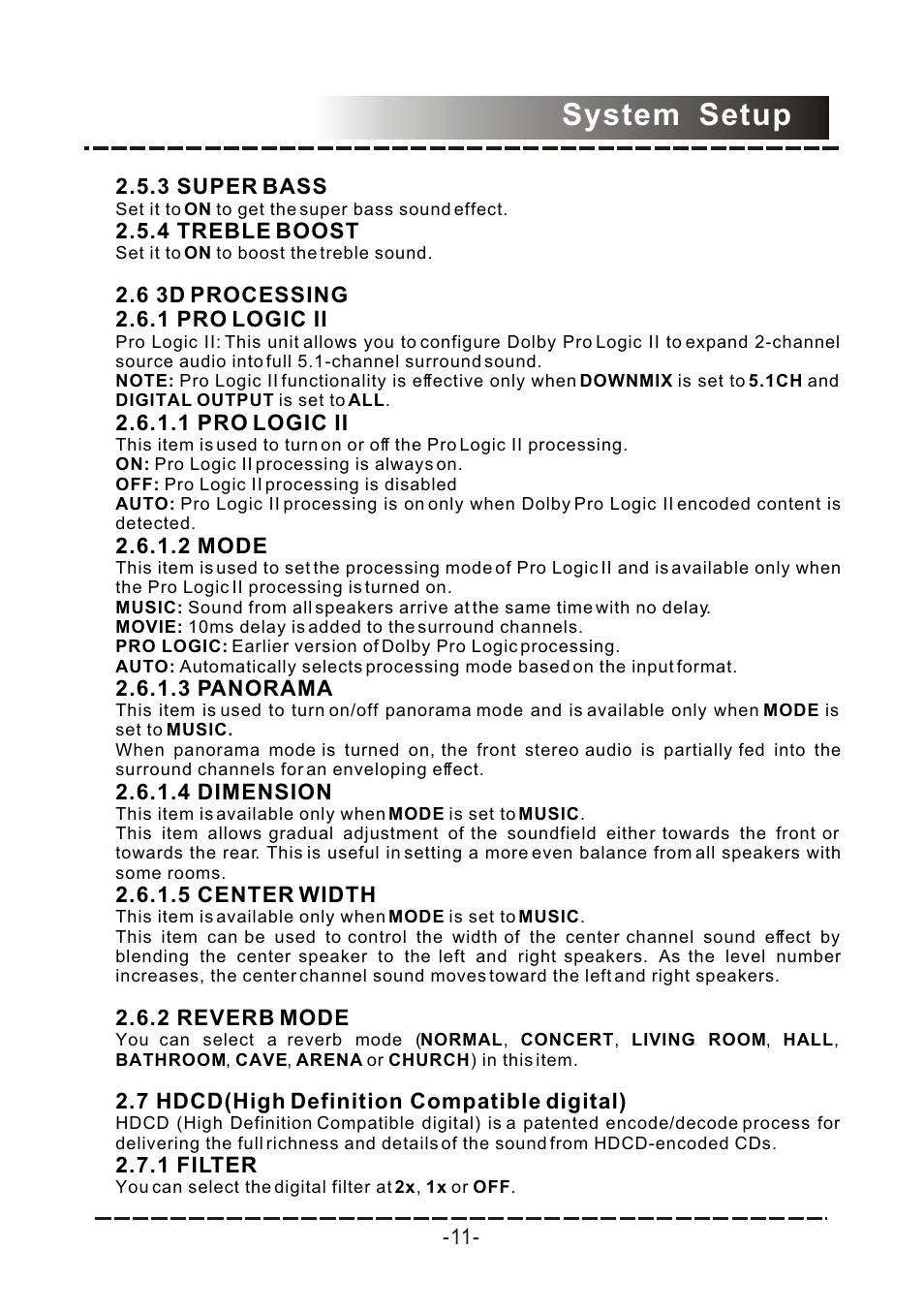 System setup | COBY electronic DVD-958 User Manual | Page 12 / 22