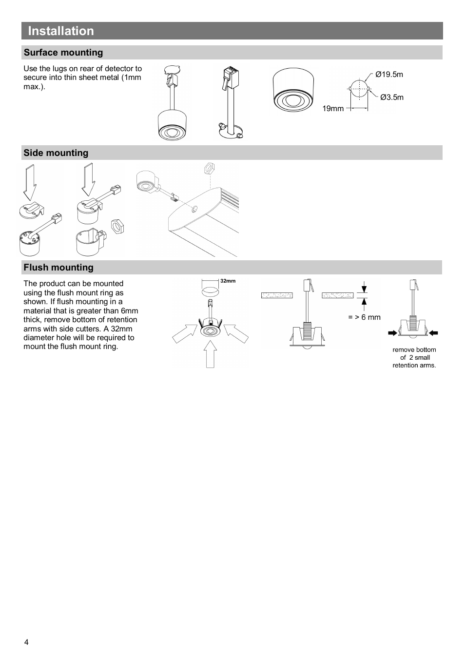 Installation | CP Electronics EBMPIR User Manual | Page 4 / 12