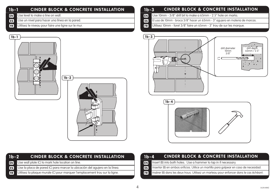 1b-1, 1b-2, 1b-4 | 1b-3 | Crimson A30F User Manual | Page 4 / 7