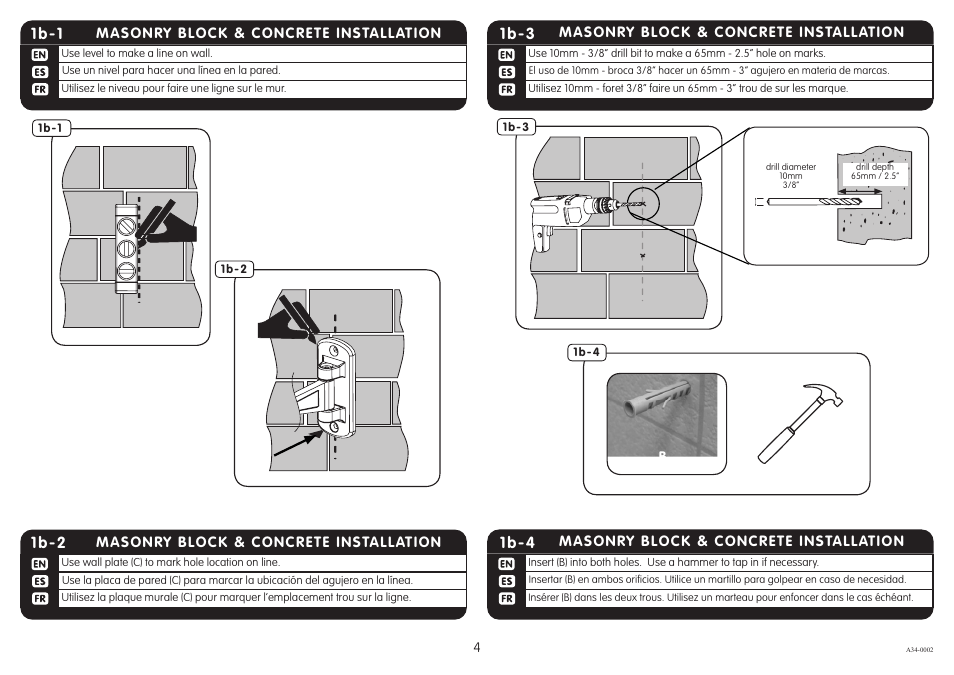 1b-1, 1b-2, 1b-4 | 1b-3 | Crimson A34 User Manual | Page 4 / 7