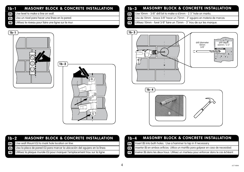 1b-1, 1b-2, 1b-3 | 1b-4 | Crimson A37F User Manual | Page 4 / 8