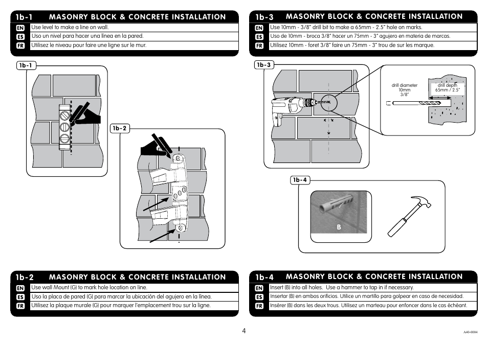 1b-1, 1b-2, 1b-3 | 1b-4 | Crimson A40 User Manual | Page 4 / 8