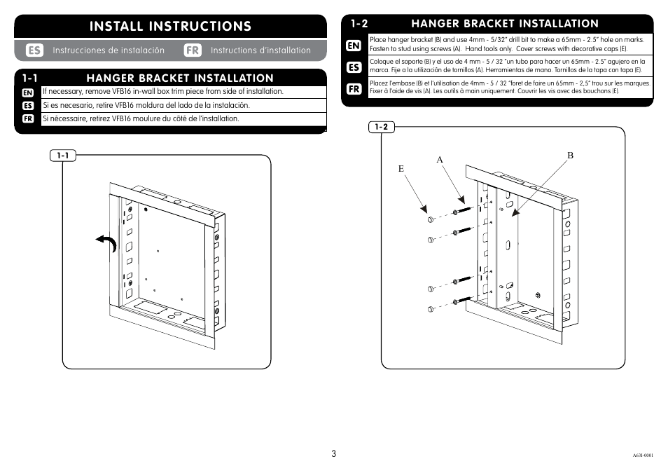 Install instructions | Crimson A63I User Manual | Page 3 / 7