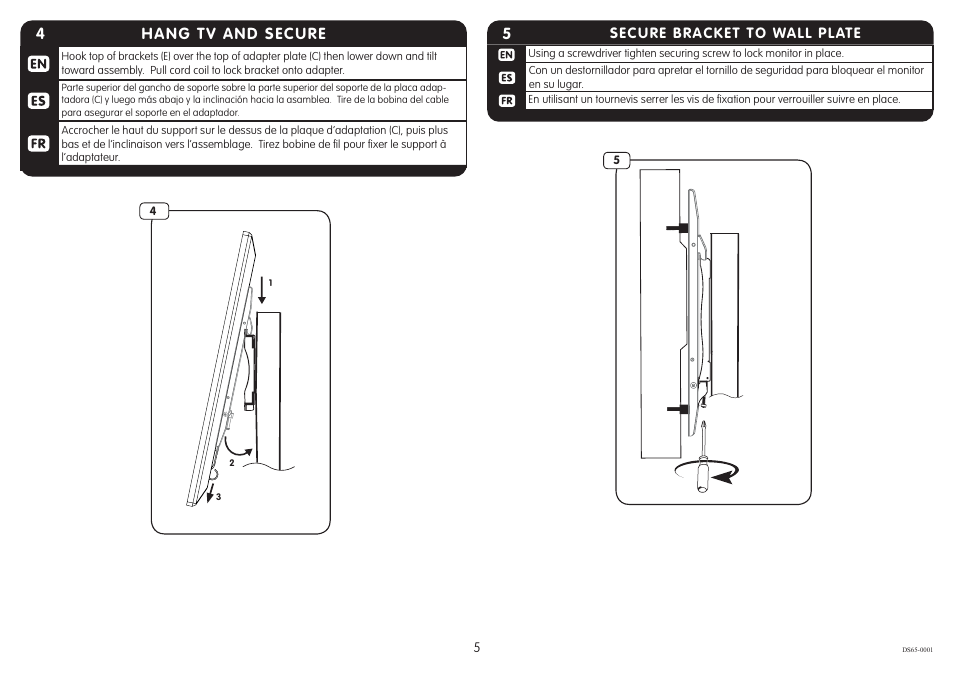 4hang tv and secure | Crimson DS65 User Manual | Page 5 / 6