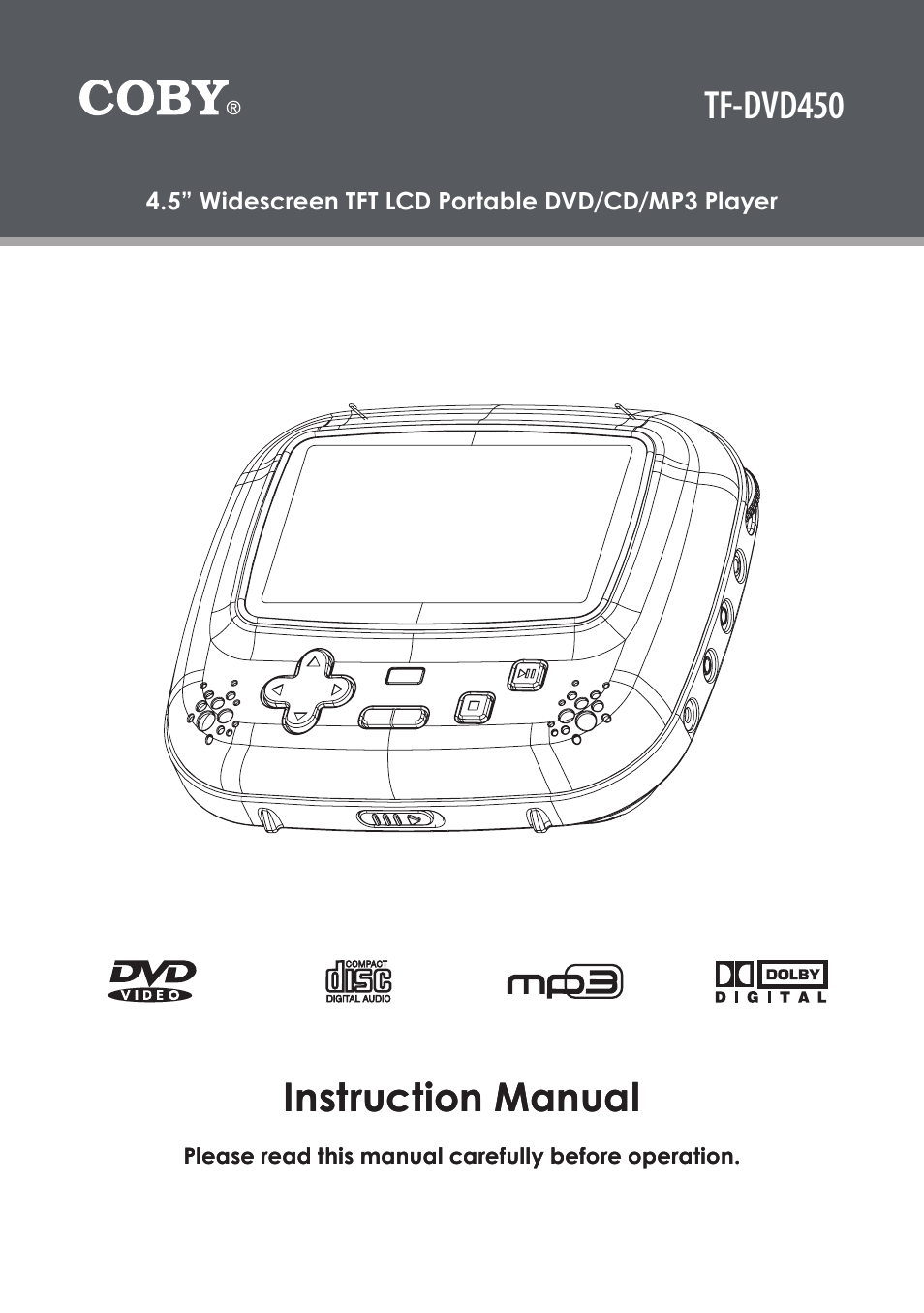 COBY electronic TF-DVD450 User Manual | 28 pages