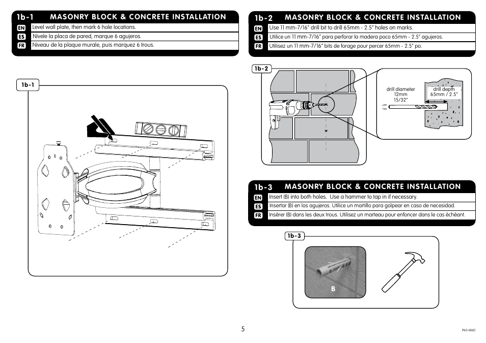 1b-3, 1b-2, 1b-1 | Crimson P65 User Manual | Page 5 / 10