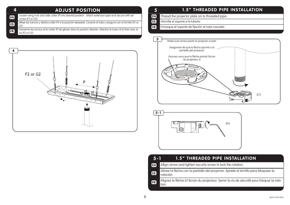 Adjust position 4 | Crimson JKS User Manual | Page 6 / 8