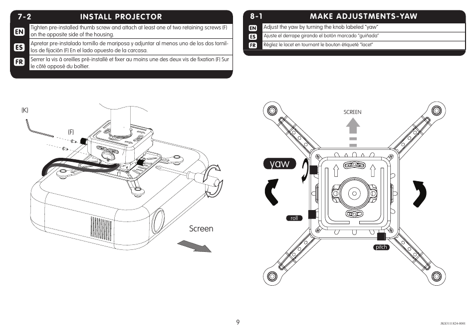 Screen | Crimson JKS3 User Manual | Page 9 / 12