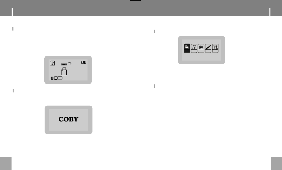 Power on/off, Hold function, Entering/exiting the menu | Power on/ off, Entering the menu, Turning the power on and off | COBY electronic MPC751 User Manual | Page 8 / 16