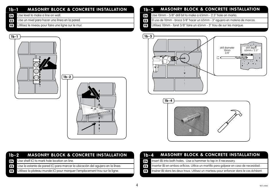 1b-1, 1b-2, 1b-4 | 1b-3 | Crimson WF1 User Manual | Page 4 / 6
