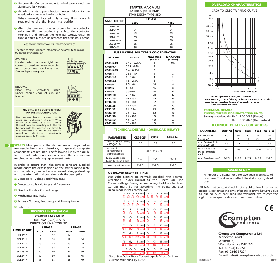 Crompton Controls 3DS1- -I User Manual | Page 2 / 2