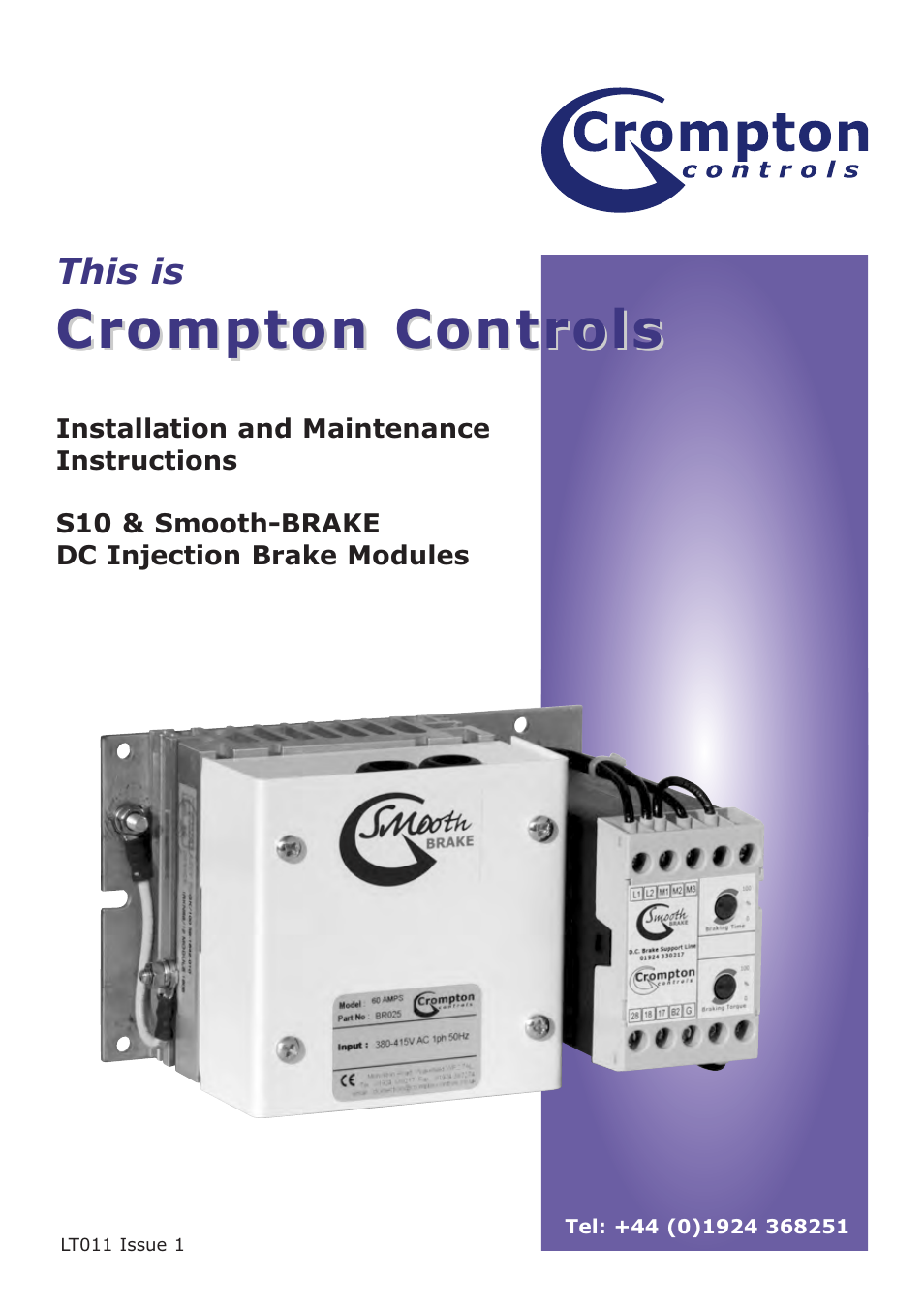 Crompton Controls 3DPM1CHS/10 User Manual | 16 pages