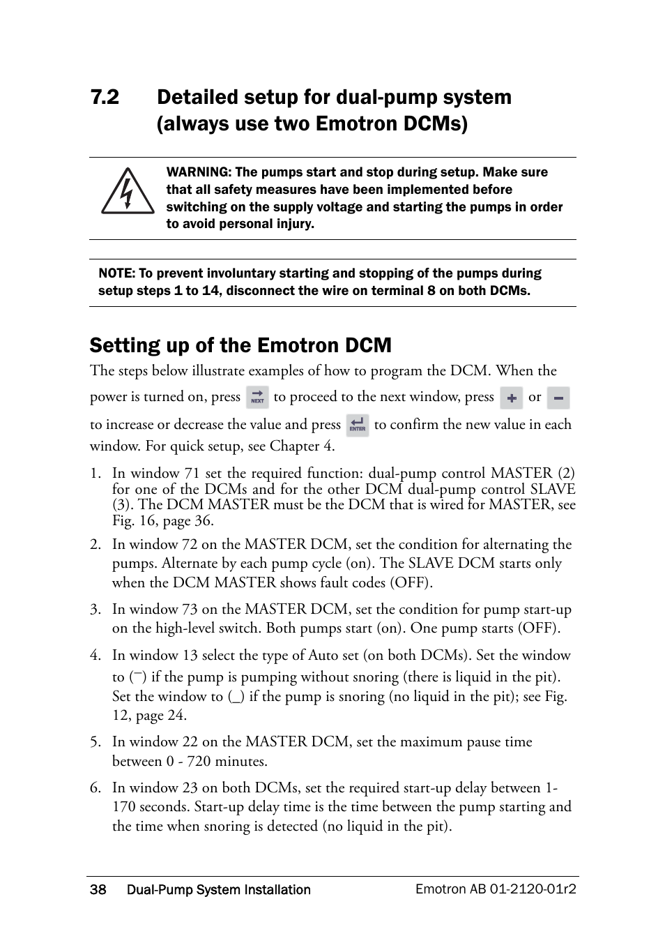Emotron dcms) | Crompton Controls DCM User Manual | Page 39 / 64