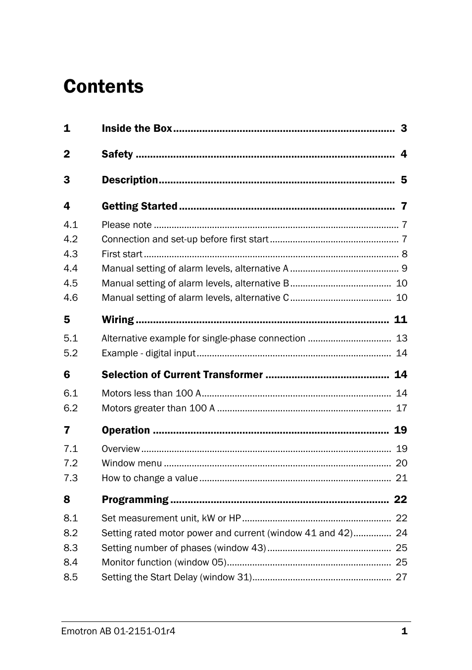 Crompton Controls M20 User Manual | Page 2 / 56