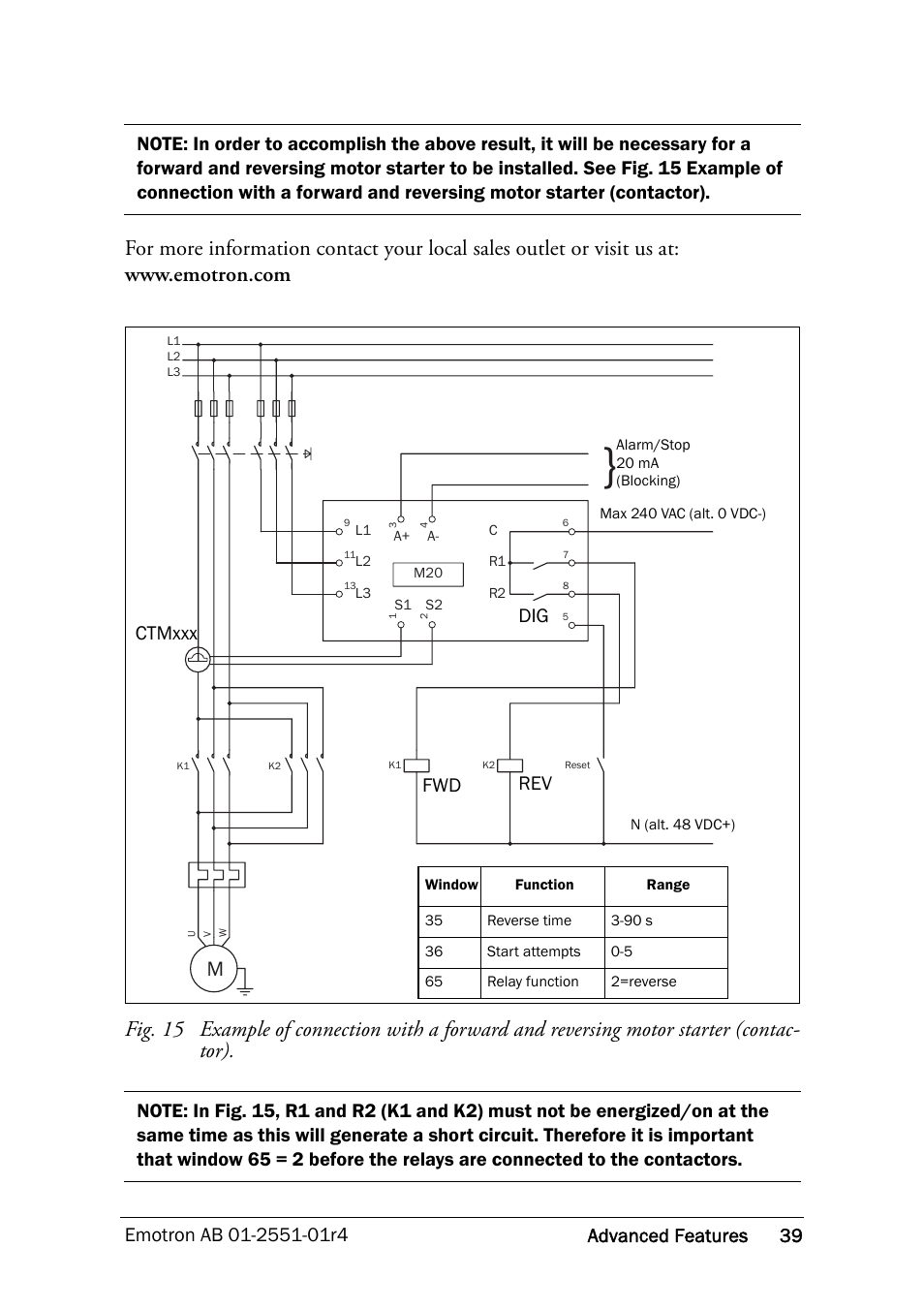 Ctmxxx dig fwd rev | Crompton Controls M20 User Manual | Page 40 / 56