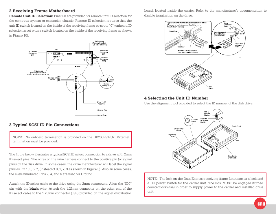 CRU DE200 SCSI User Manual | Page 2 / 2