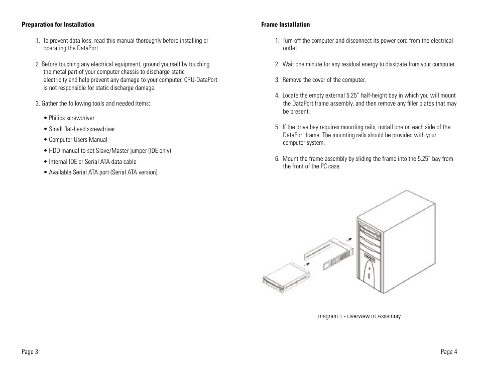CRU DataPort 5 IDE/ATA-6 User Manual | Page 4 / 7