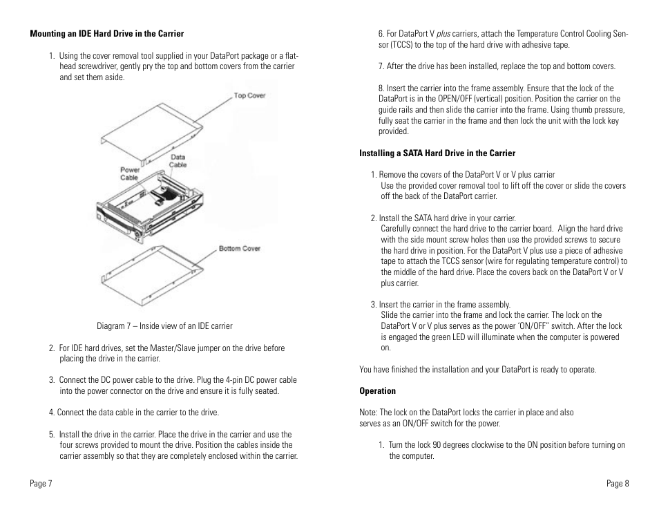 CRU DataPort 5 IDE/ATA-6 User Manual | Page 6 / 7