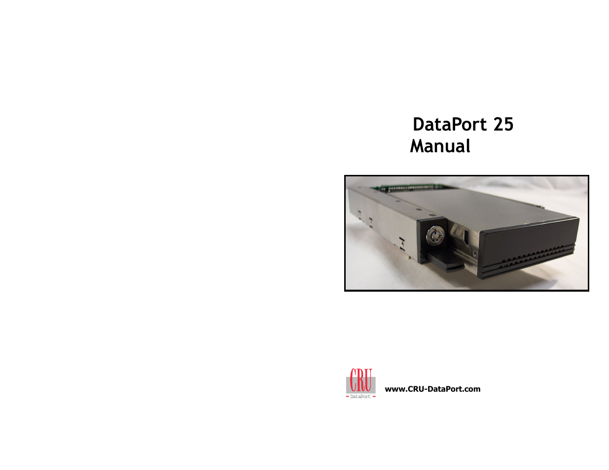 CRU DataPort 25 IDE User Manual | 6 pages