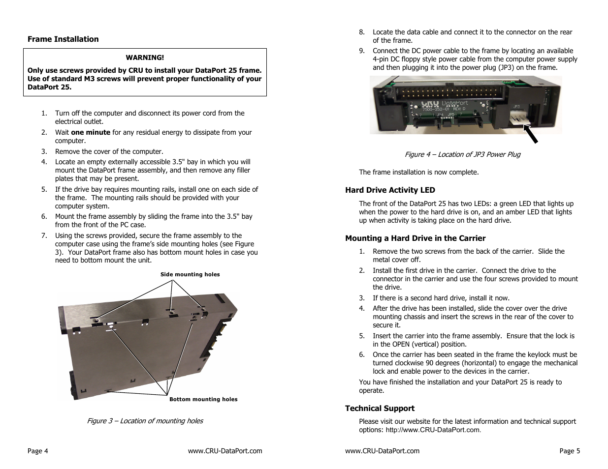 CRU DataPort 25 IDE User Manual | Page 5 / 6