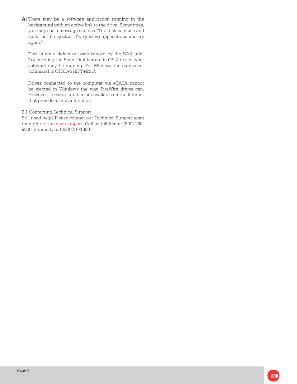 CRU RAX210-3QJ User Manual | Page 7 / 8