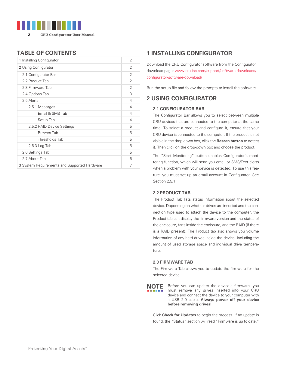 CRU RAX210-3QJ User Manual | Page 2 / 7