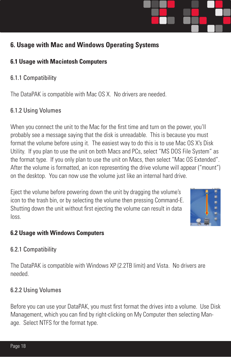 CRU DataPAK User Manual | Page 18 / 24