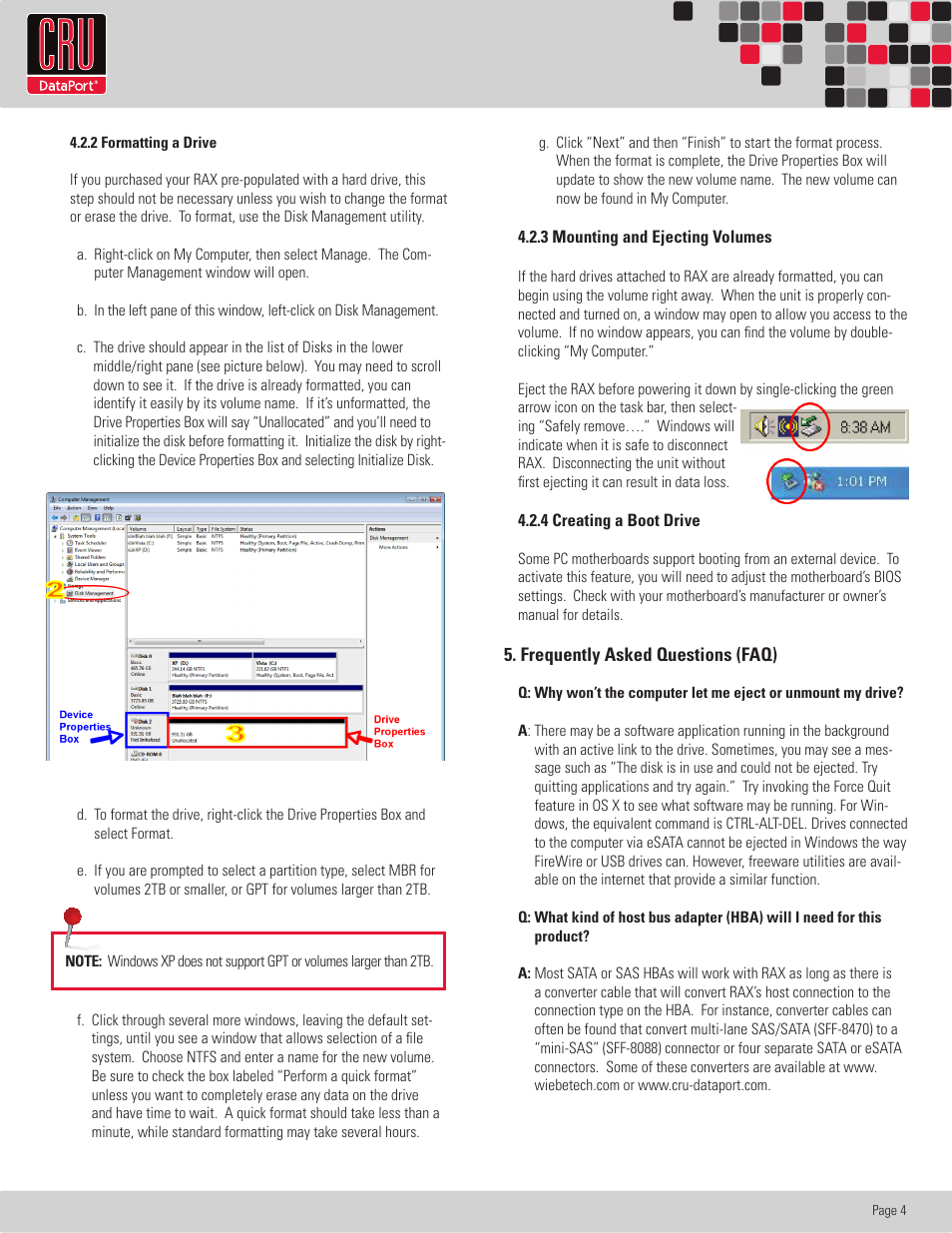 CRU RAX420-XJ User Manual | Page 5 / 6